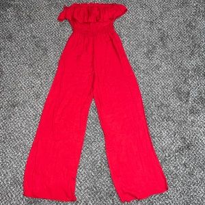 Forever 21 Red Jumpsuit